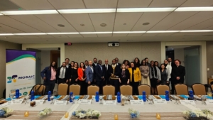 Group photo at Emerging Leaders Dinner with FIU President Kenneth Jessel